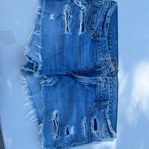 Abercrombie & Fitch Blue Distressed Denim